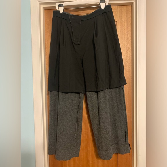 Banana republic Italian herringbone high rise wide leg wool pants size 14 - Picture 13 of 13